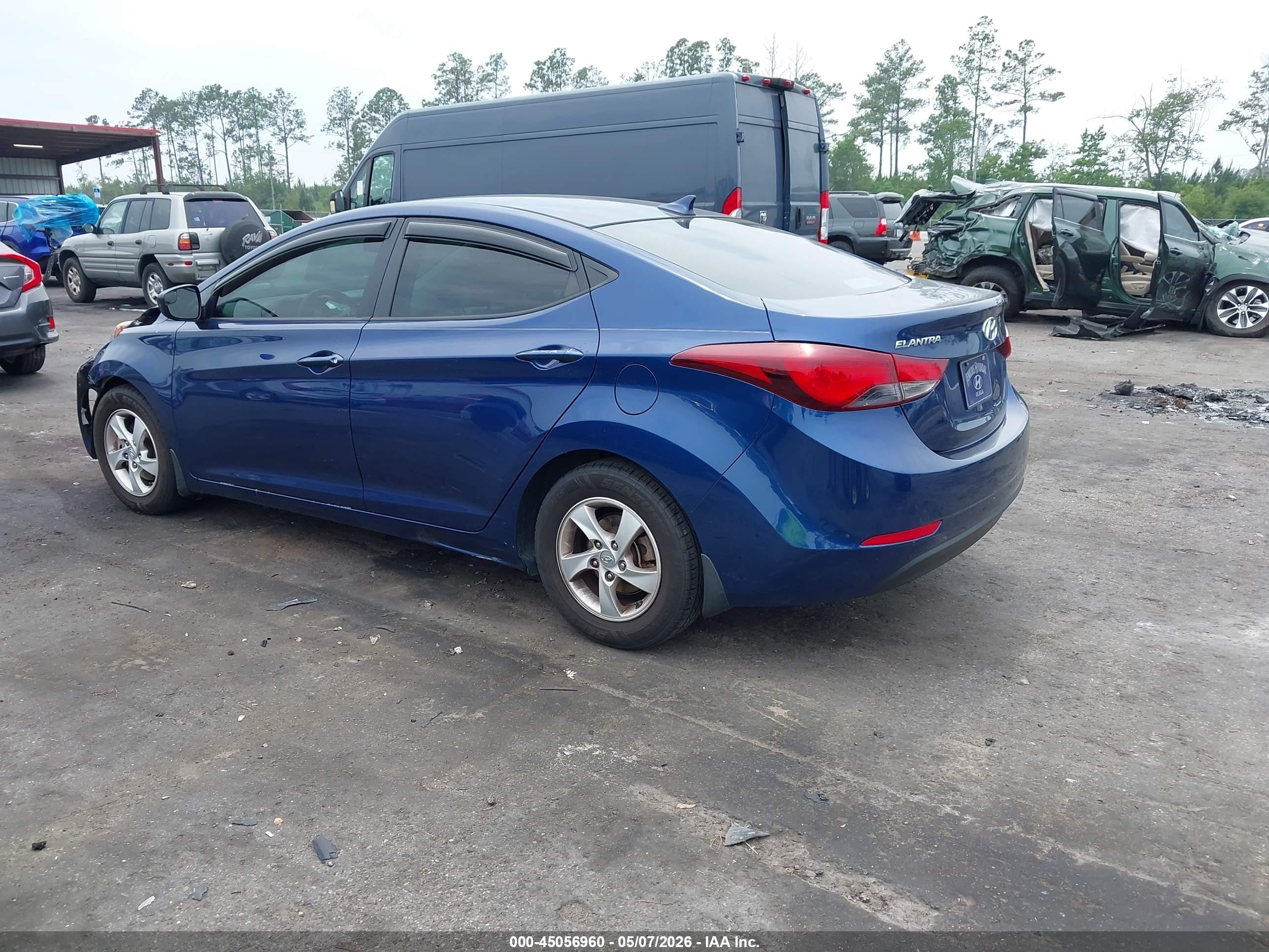 2015 Hyundai Elantra Se Blue vin: 5NPDH4AE5FH648828