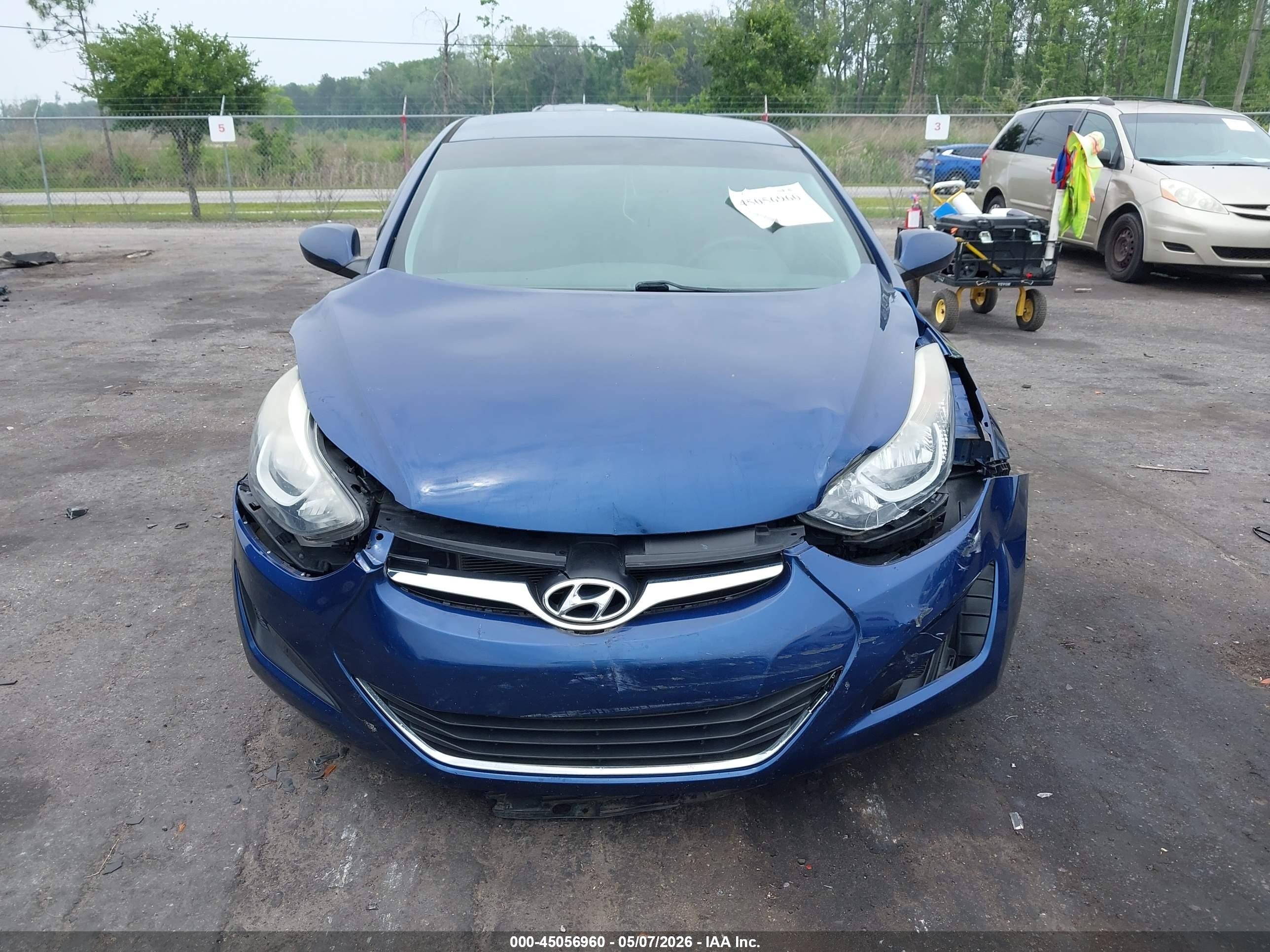 2015 Hyundai Elantra Se Blue vin: 5NPDH4AE5FH648828