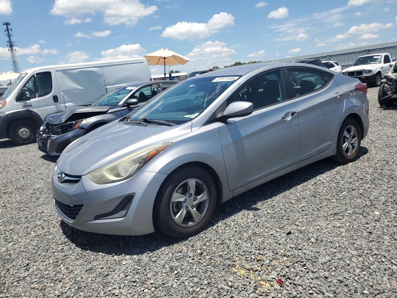 2015 Hyundai Elantra Se Gray vin: 5NPDH4AE5FH648909
