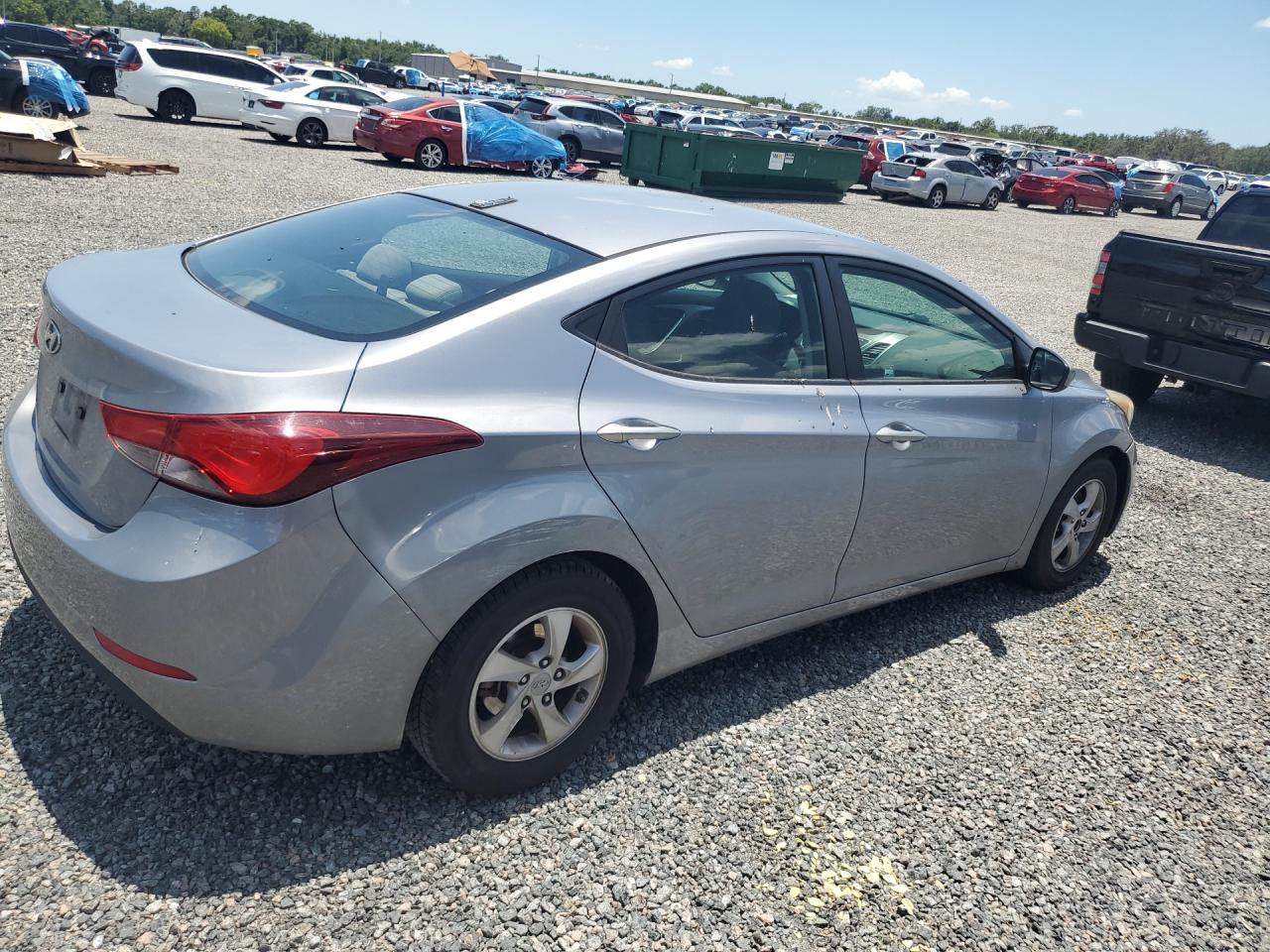 2015 Hyundai Elantra Se Gray vin: 5NPDH4AE5FH648909