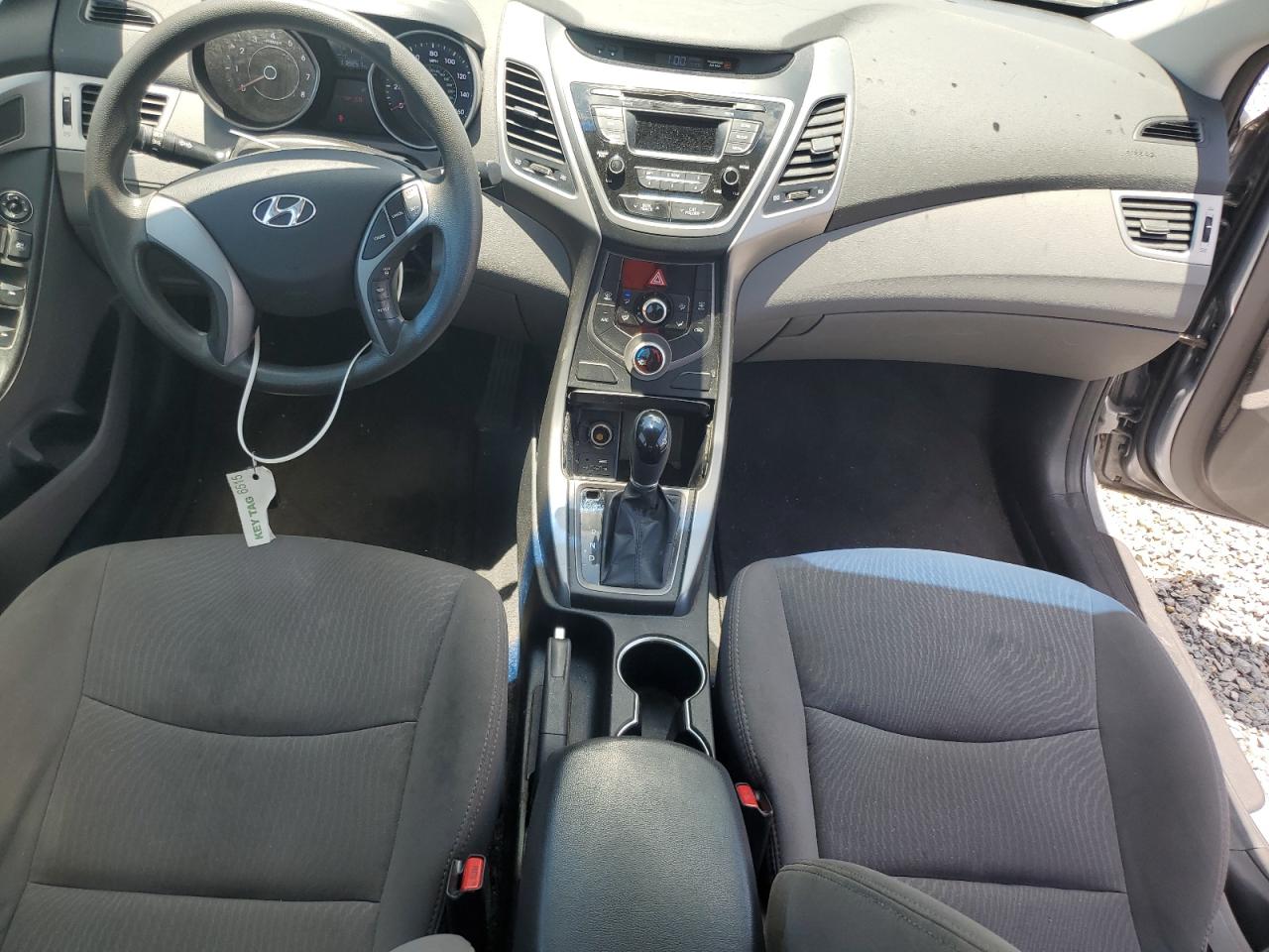 2015 Hyundai Elantra Se Gray vin: 5NPDH4AE5FH648909