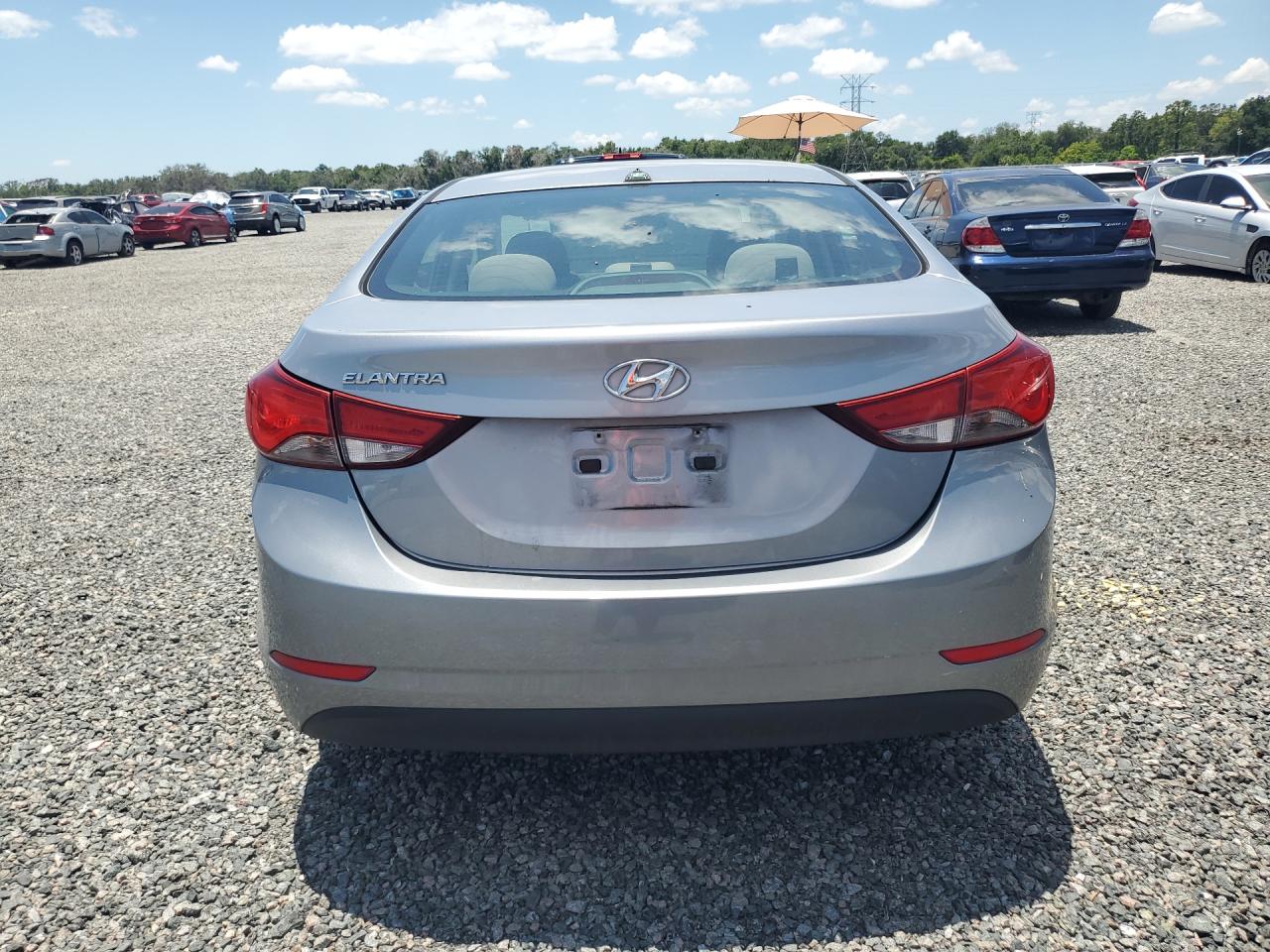 2015 Hyundai Elantra Se Gray vin: 5NPDH4AE5FH648909