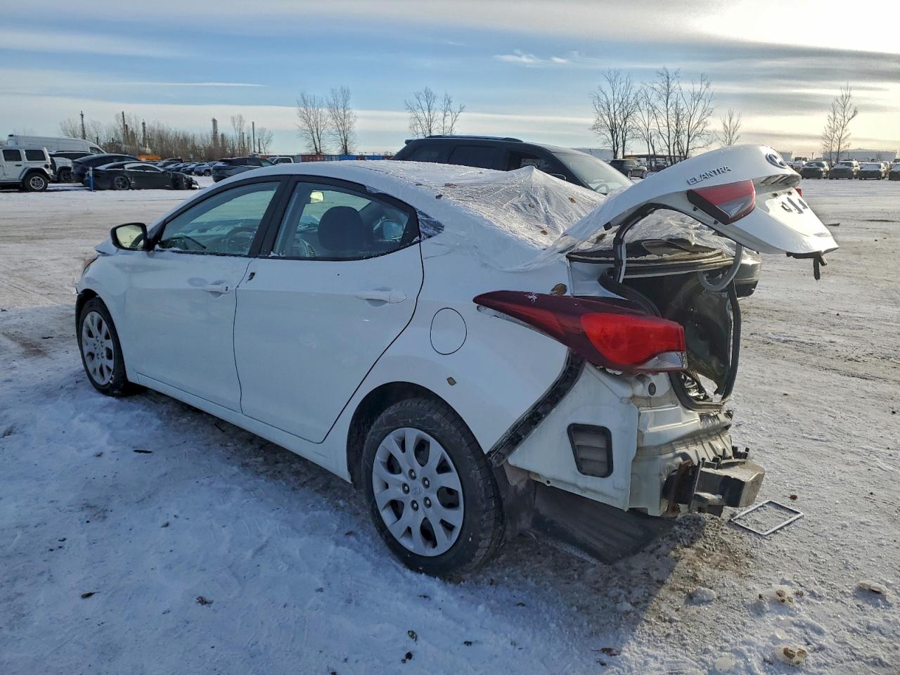 2015 Hyundai Elantra Se White vin: 5NPDH4AE5FH651521