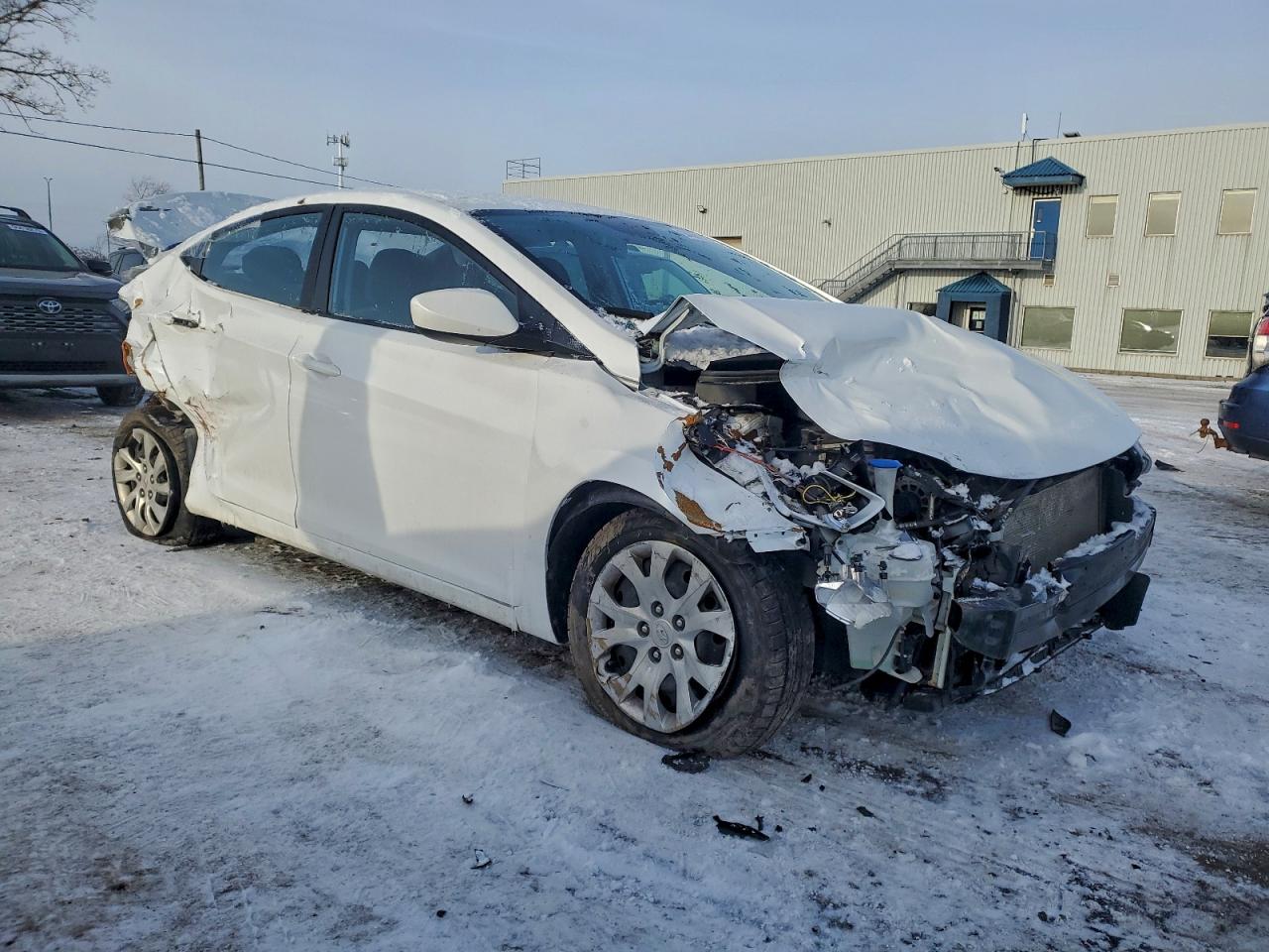 2015 Hyundai Elantra Se White vin: 5NPDH4AE5FH651521