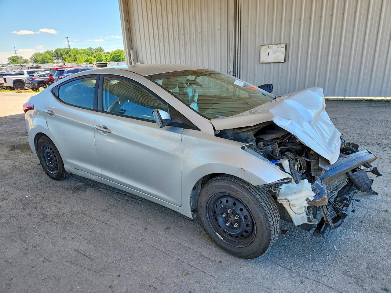 2016 Hyundai Elantra Se Серебряный vin: 5NPDH4AE5GH719530