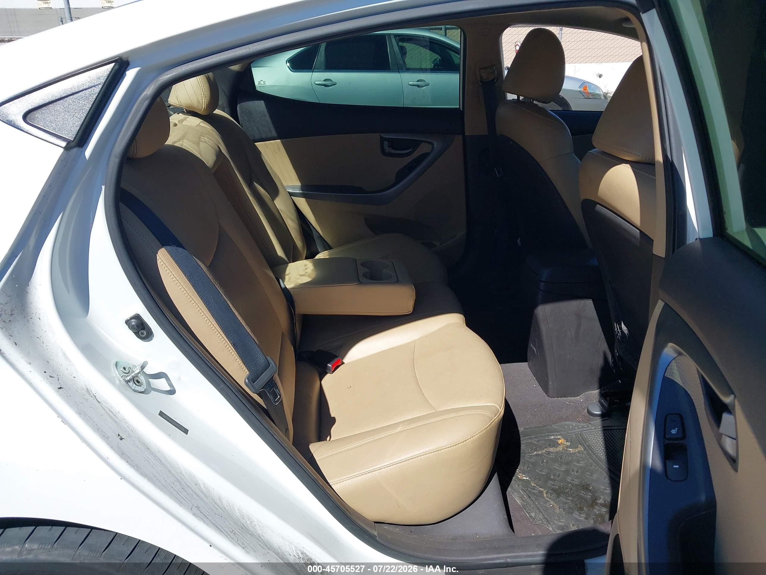 2011 Hyundai Elantra Limited White vin: 5NPDH4AE6BH012526