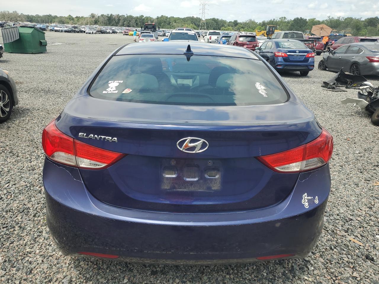 2011 Hyundai Elantra Gls Blue vin: 5NPDH4AE6BH031450