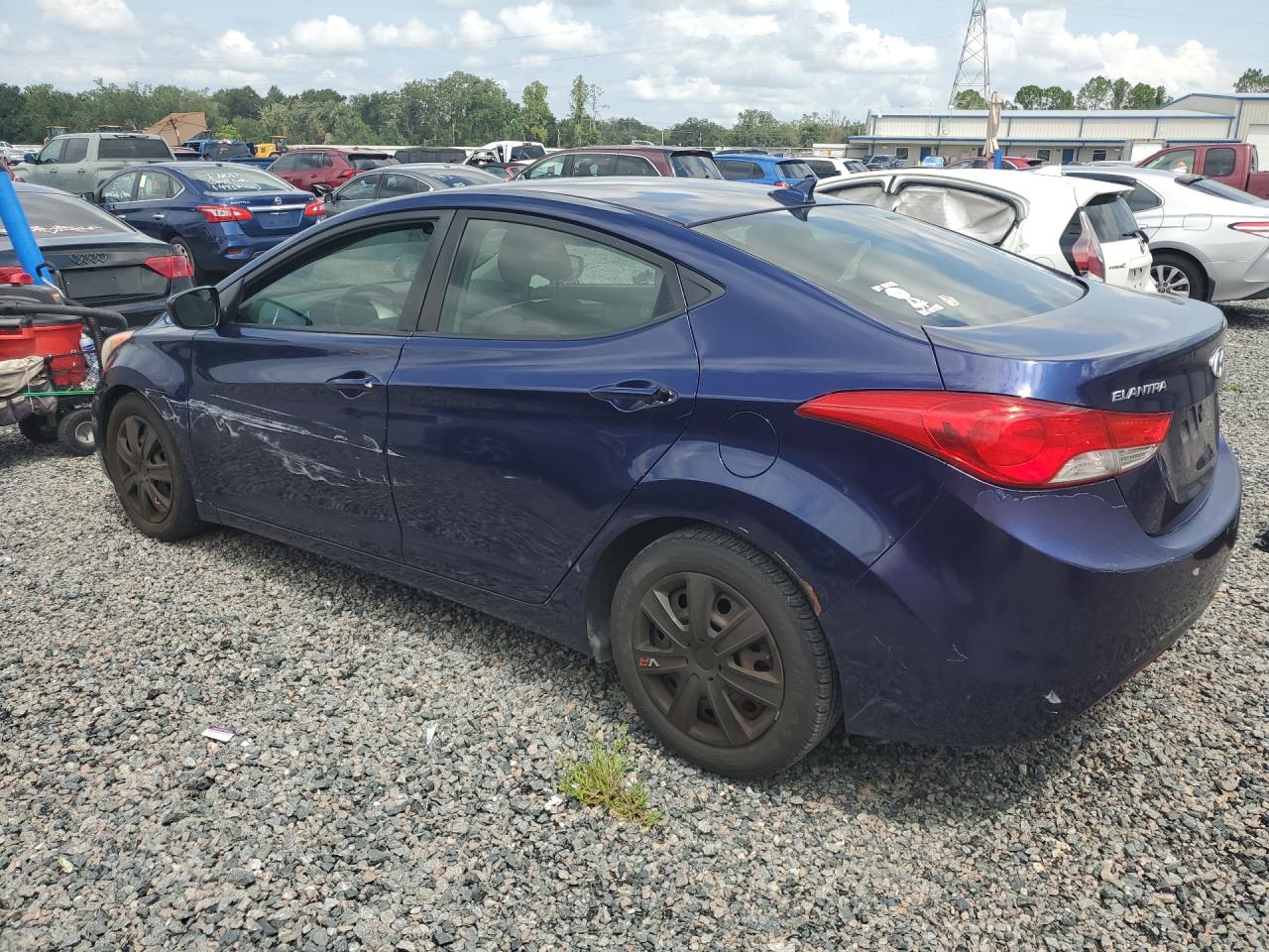 2011 Hyundai Elantra Gls Blue vin: 5NPDH4AE6BH031450
