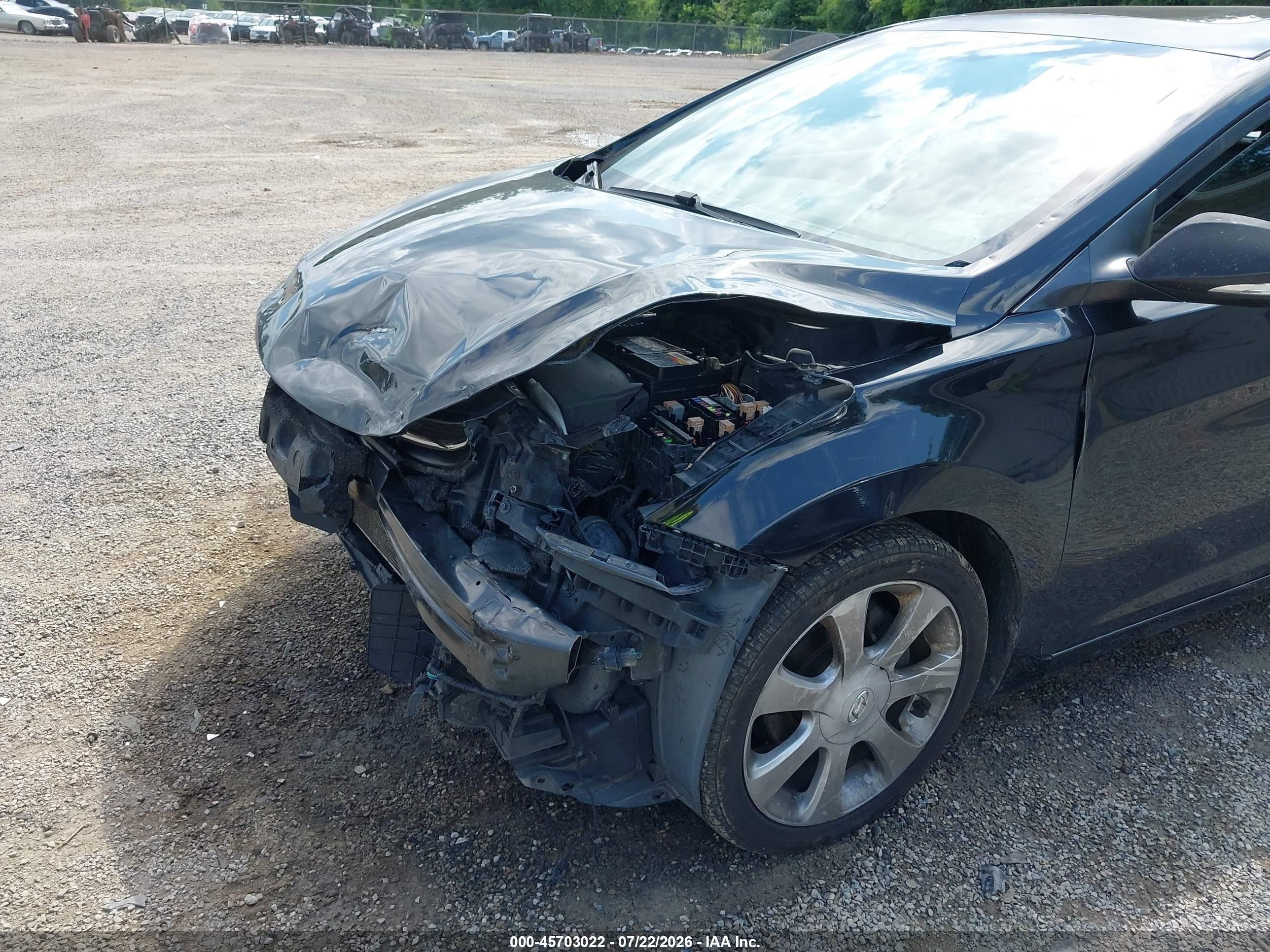 2011 Hyundai Elantra Limited Black vin: 5NPDH4AE6BH034669