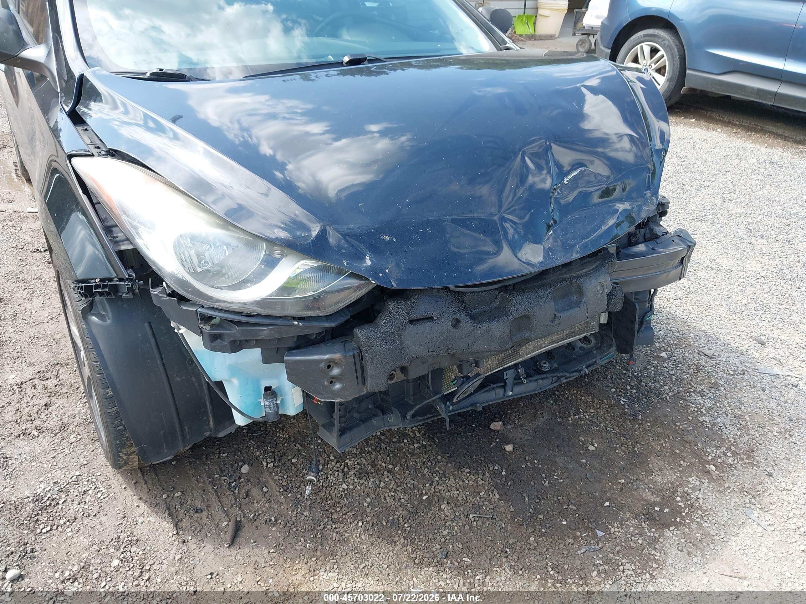 2011 Hyundai Elantra Limited Black vin: 5NPDH4AE6BH034669