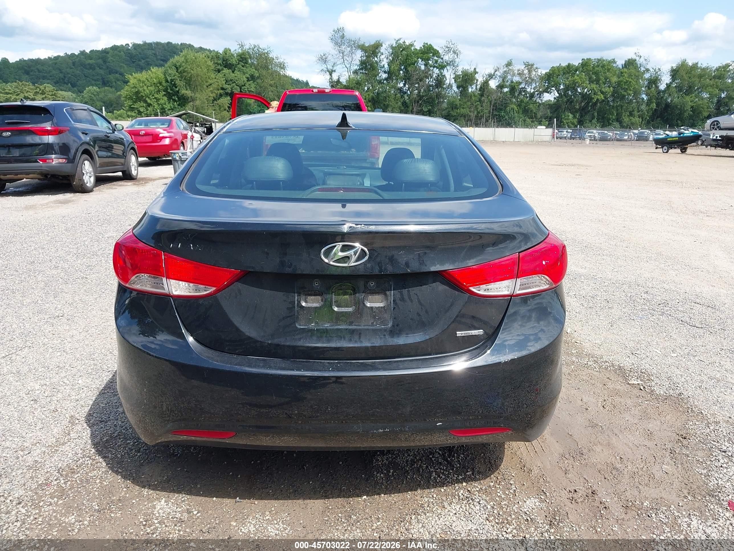 2011 Hyundai Elantra Limited Black vin: 5NPDH4AE6BH034669
