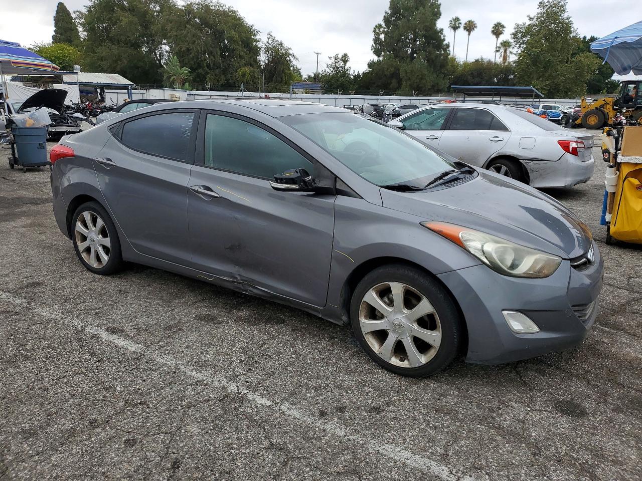 2011 Hyundai Elantra Limited Gray vin: 5NPDH4AE6BH039631