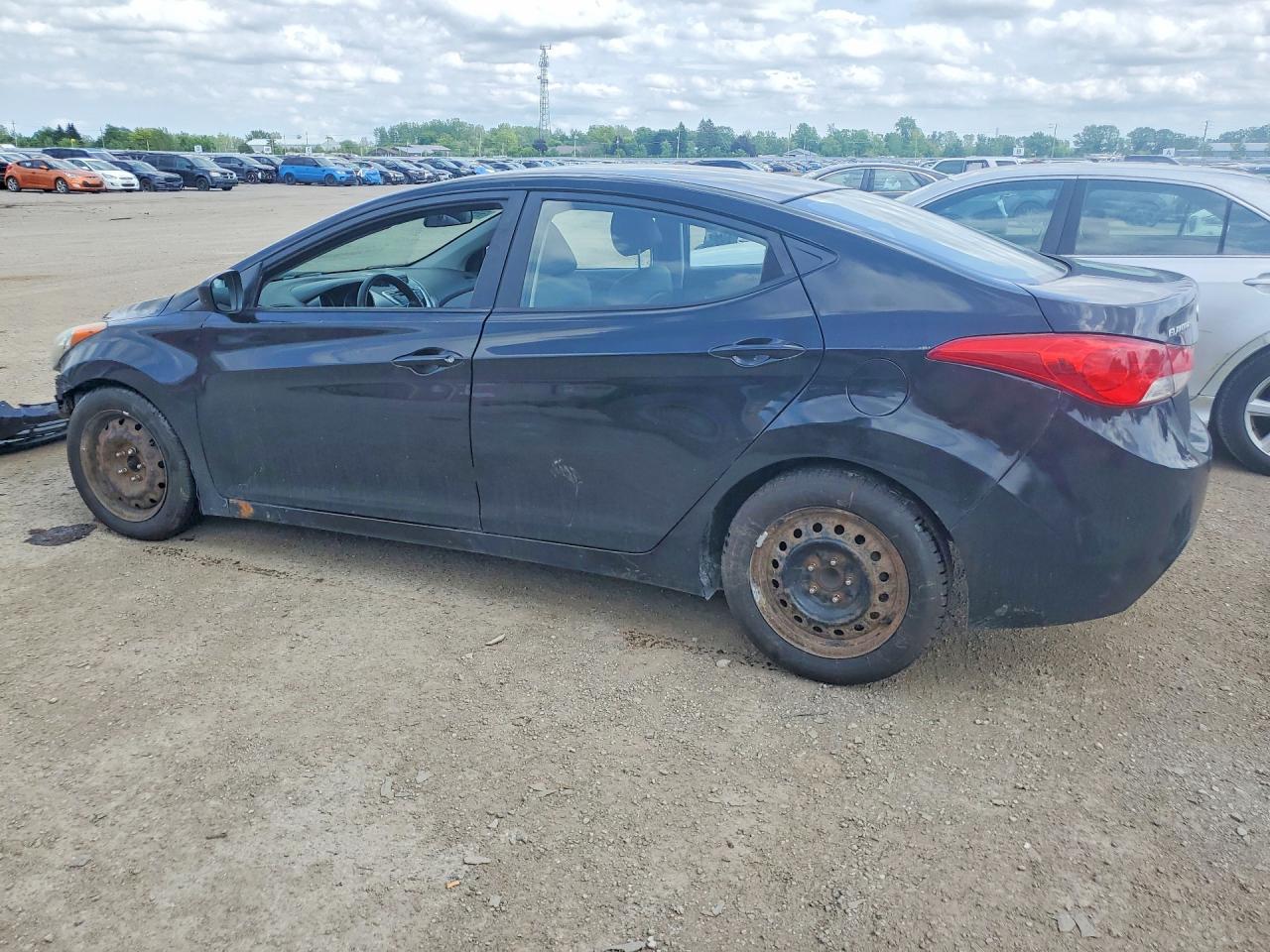 2011 Hyundai Elantra Gls Black vin: 5NPDH4AE6BH042237