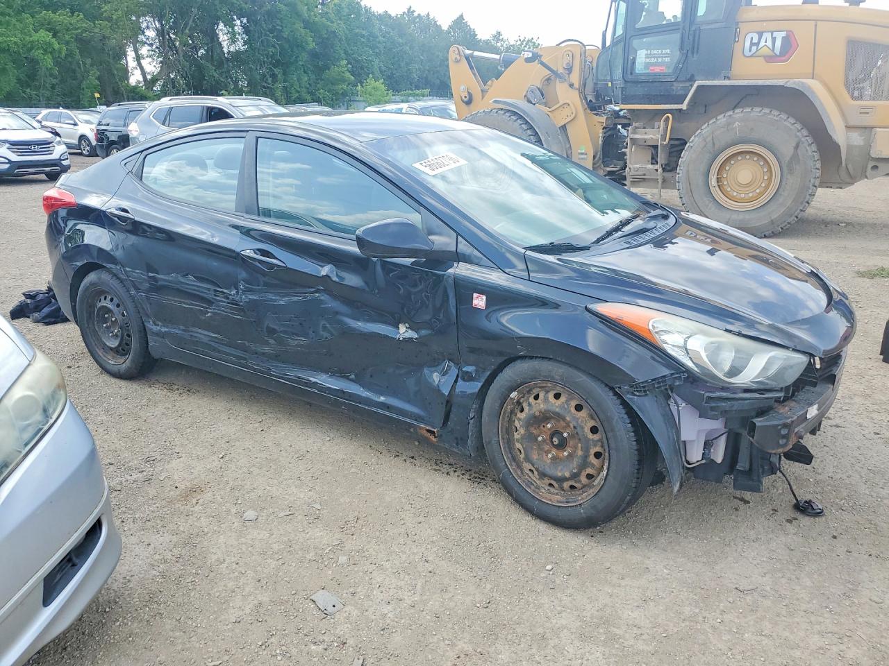 2011 Hyundai Elantra Gls Black vin: 5NPDH4AE6BH042237