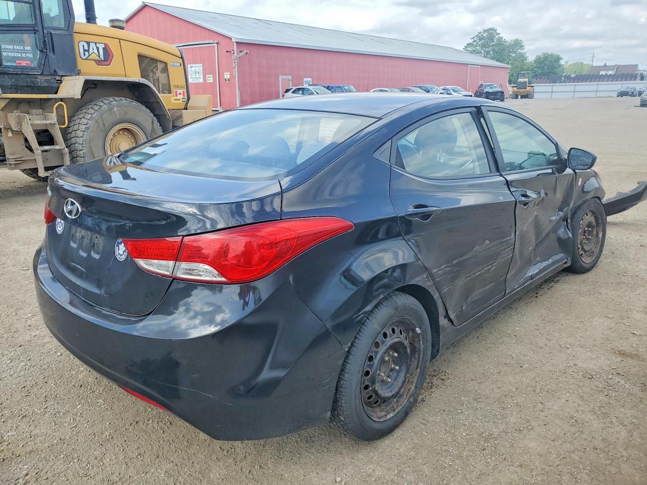 2011 Hyundai Elantra Gls Black vin: 5NPDH4AE6BH042237