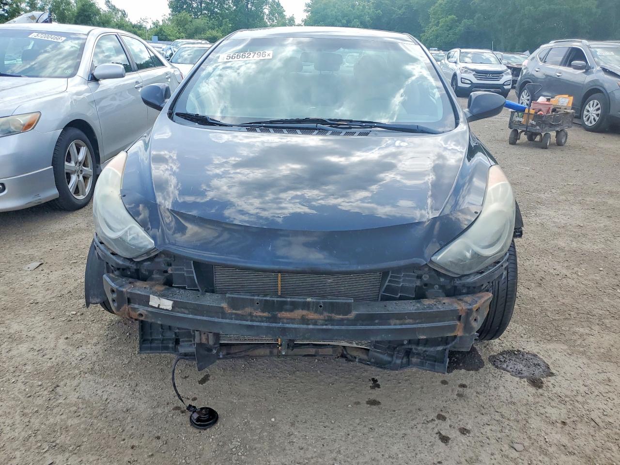 2011 Hyundai Elantra Gls Black vin: 5NPDH4AE6BH042237