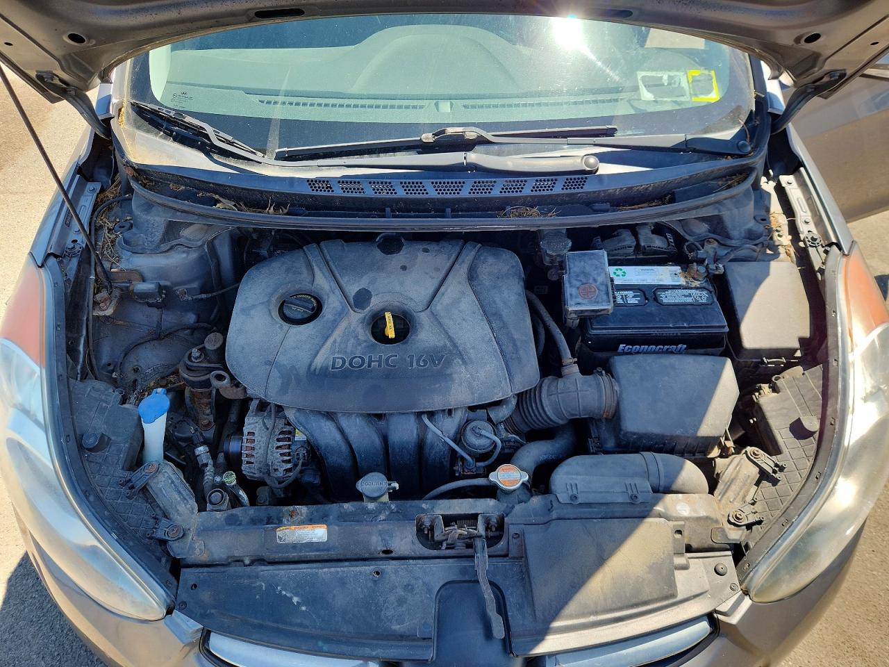 2011 Hyundai Elantra Gray vin: 5NPDH4AE6BH075657