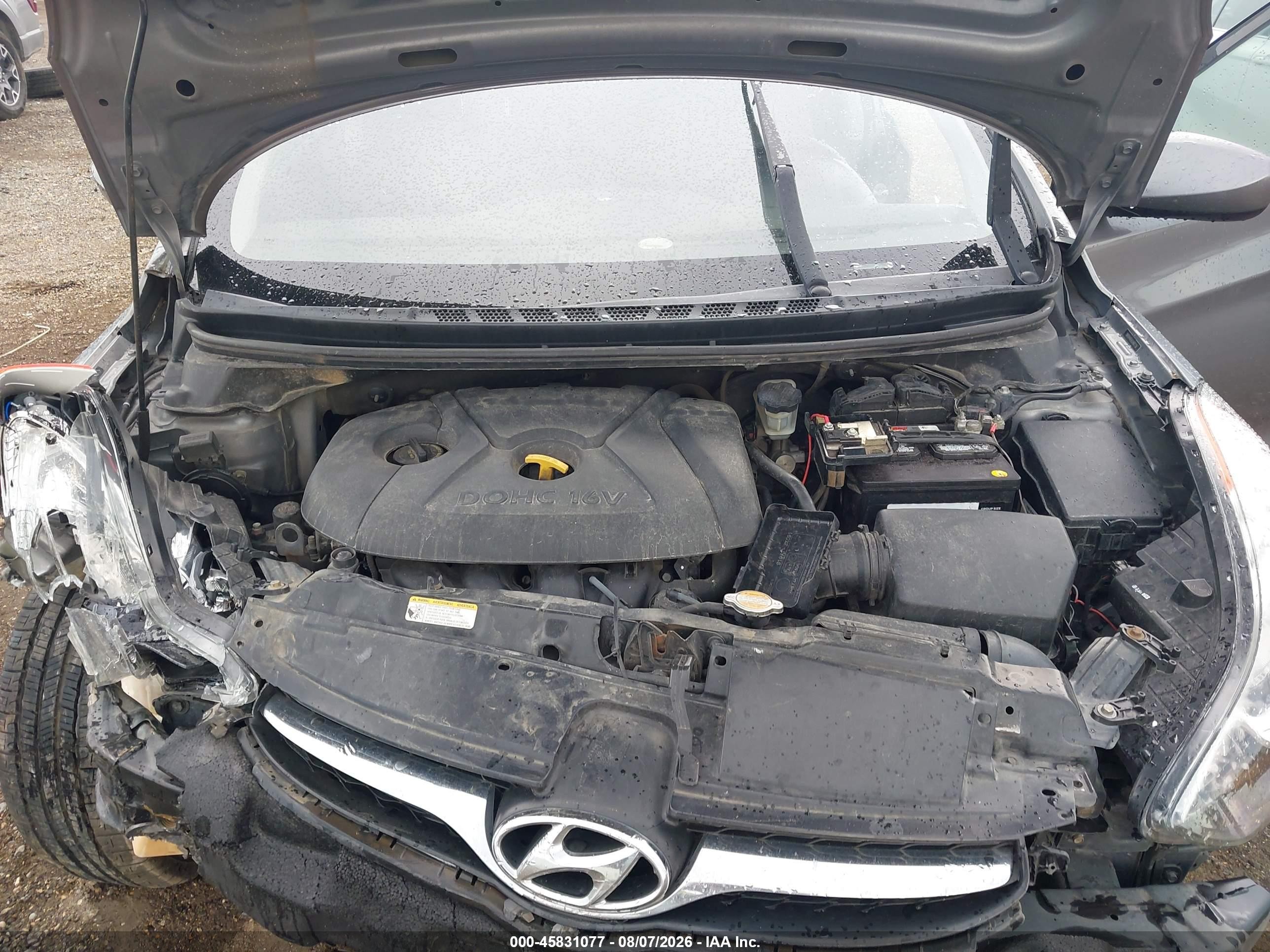2012 Hyundai Elantra Gls Gray vin: 5NPDH4AE6CH061730