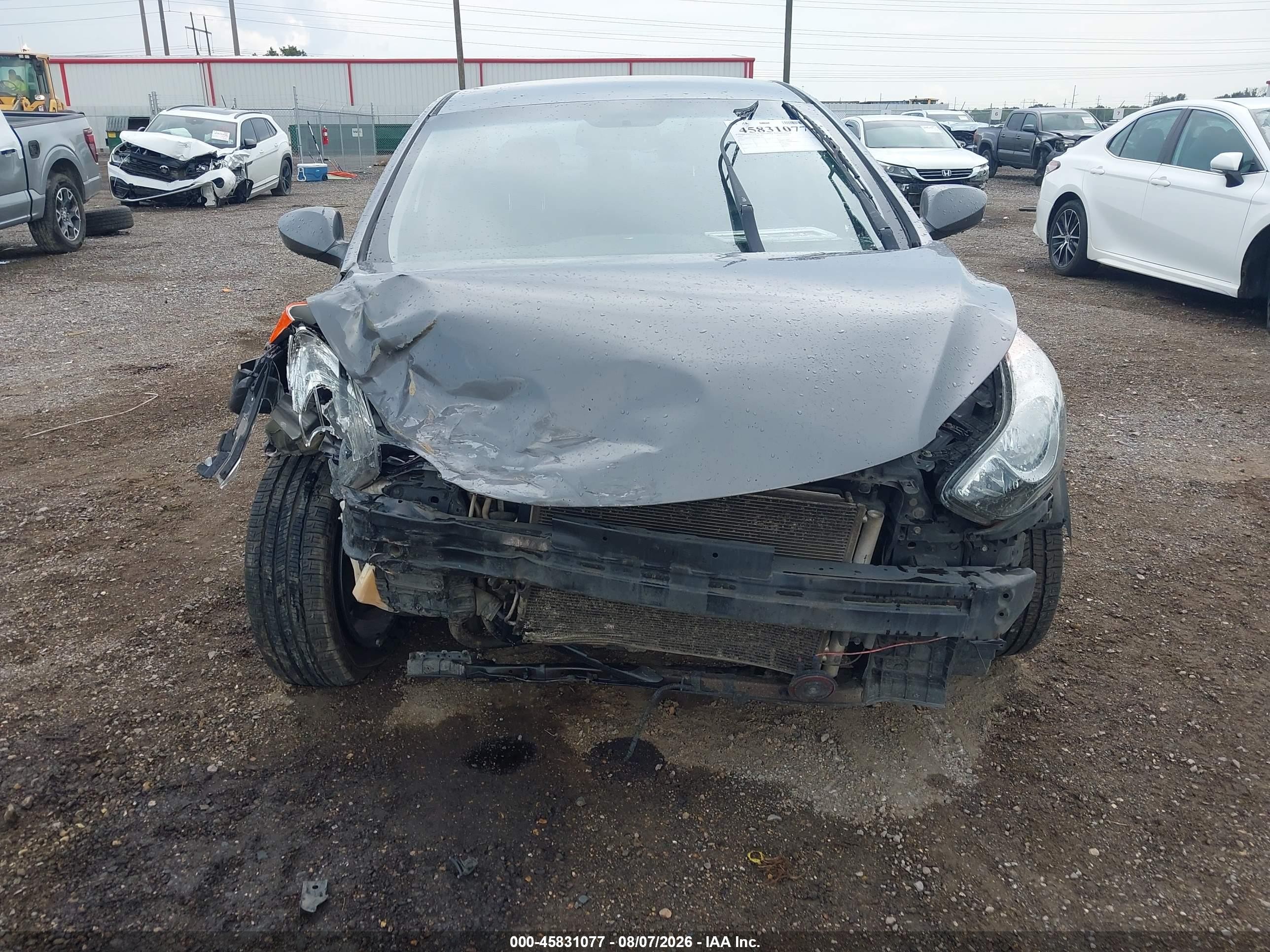 2012 Hyundai Elantra Gls Gray vin: 5NPDH4AE6CH061730