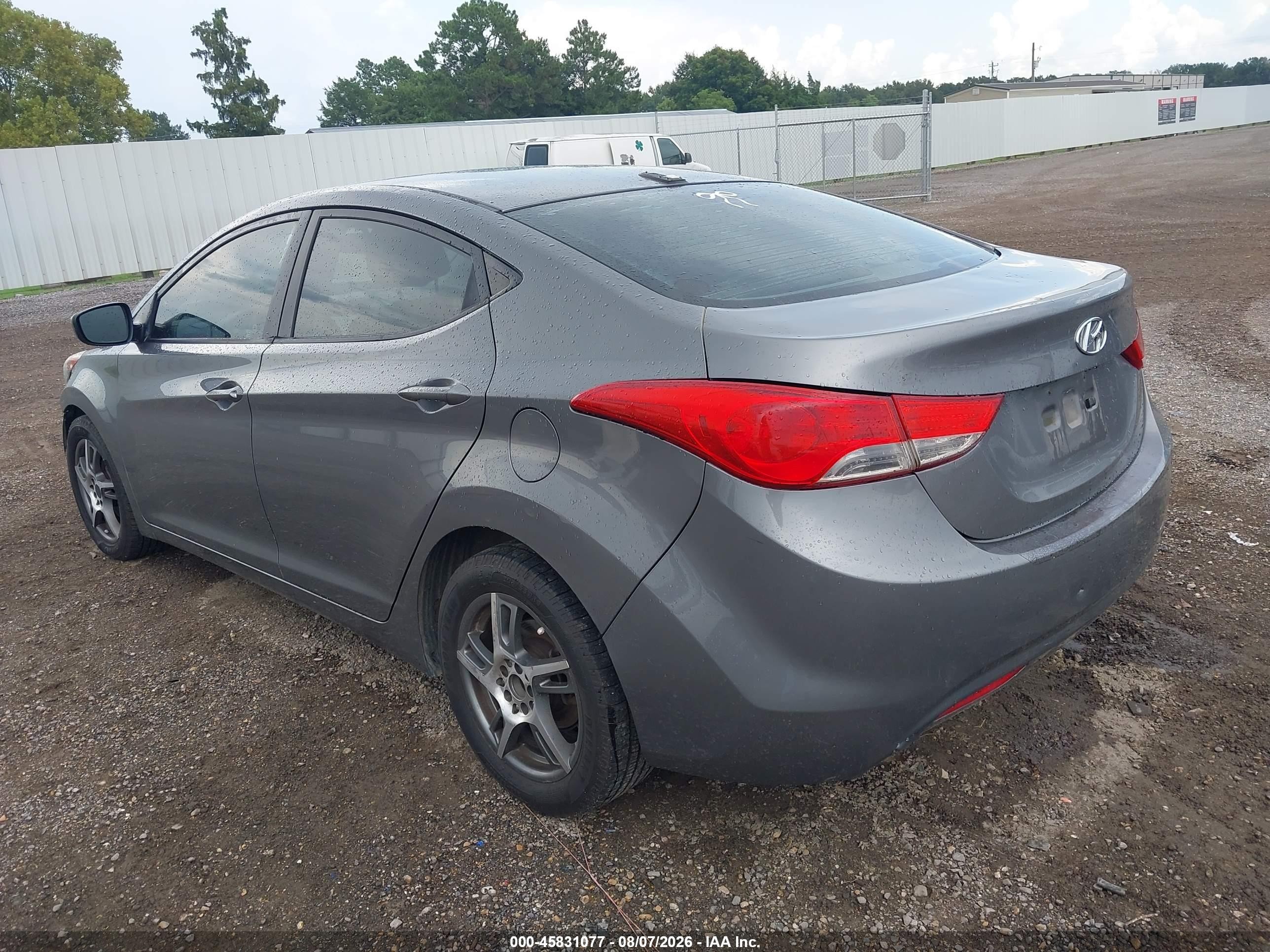 2012 Hyundai Elantra Gls Gray vin: 5NPDH4AE6CH061730
