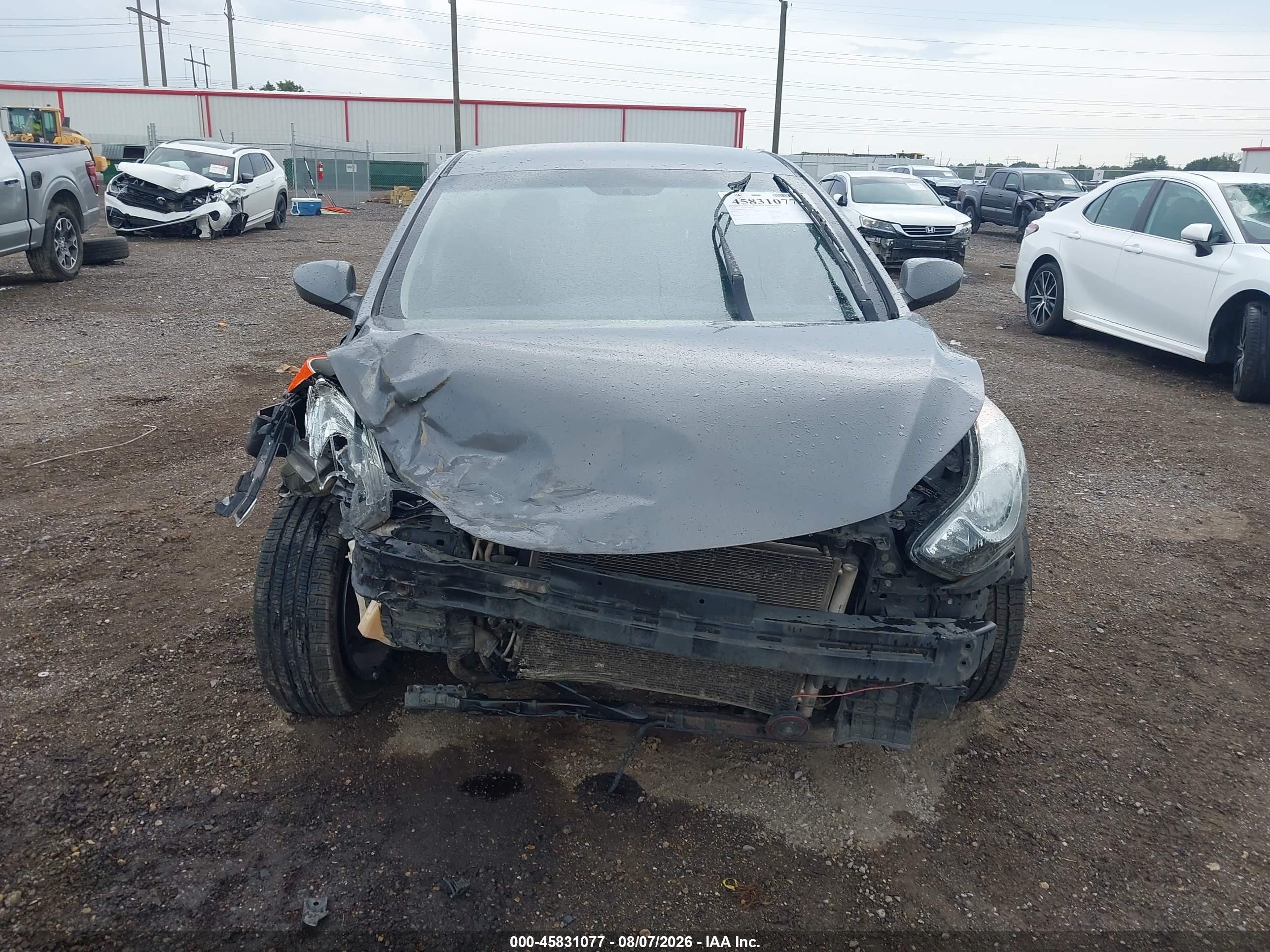 2012 Hyundai Elantra Gls Gray vin: 5NPDH4AE6CH061730