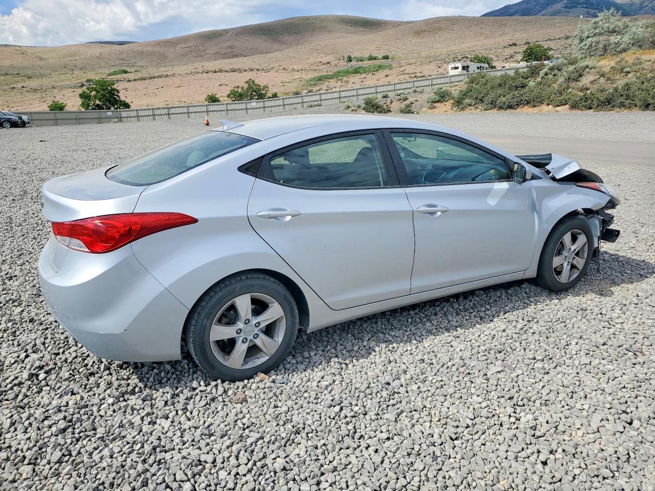 2012 Hyundai Elantra Gls Silver vin: 5NPDH4AE6CH069858