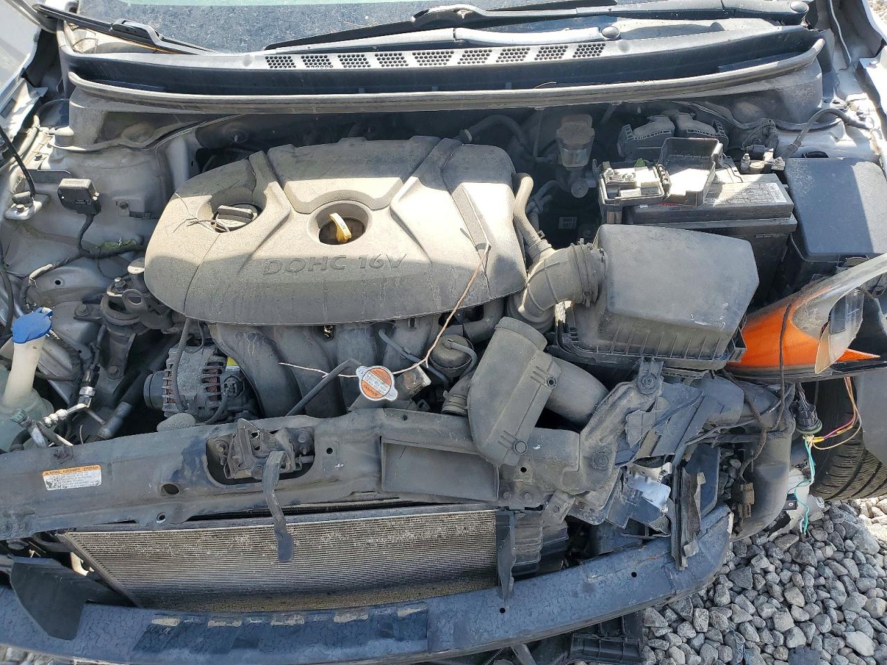 2012 Hyundai Elantra Gls Silver vin: 5NPDH4AE6CH069858