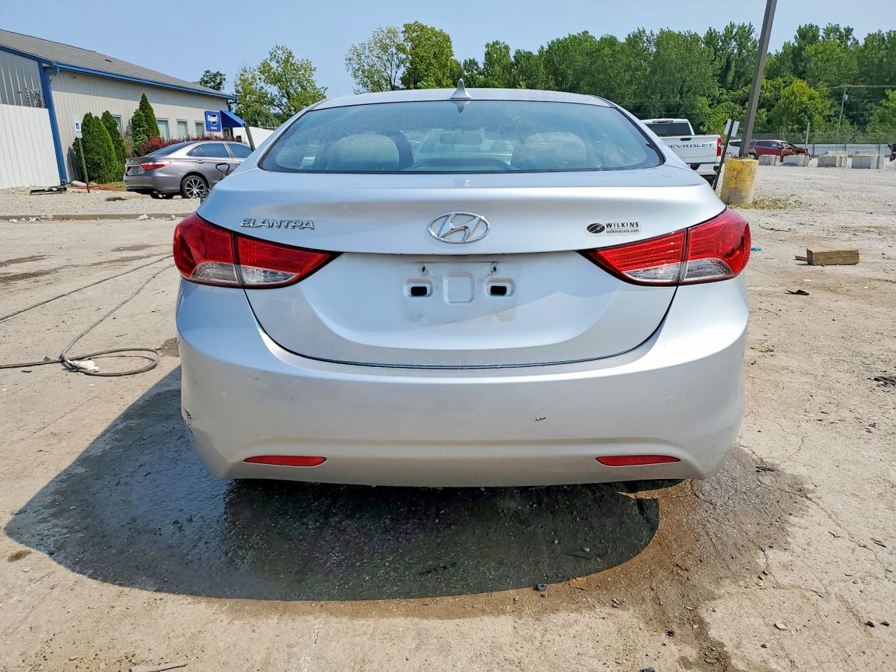 2012 Hyundai Elantra Gls Silver vin: 5NPDH4AE6CH076972
