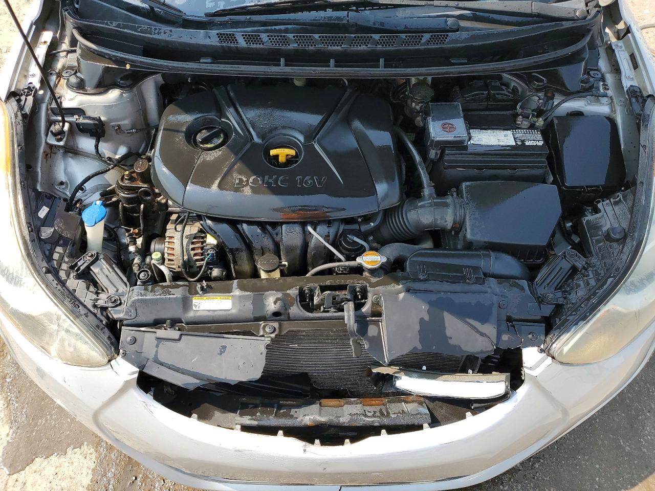 2012 Hyundai Elantra Gls Silver vin: 5NPDH4AE6CH076972