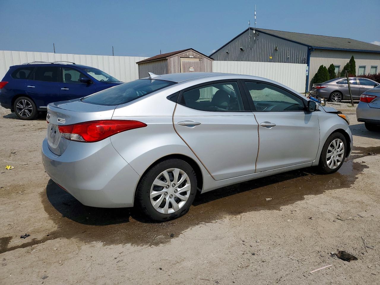 2012 Hyundai Elantra Gls Silver vin: 5NPDH4AE6CH076972