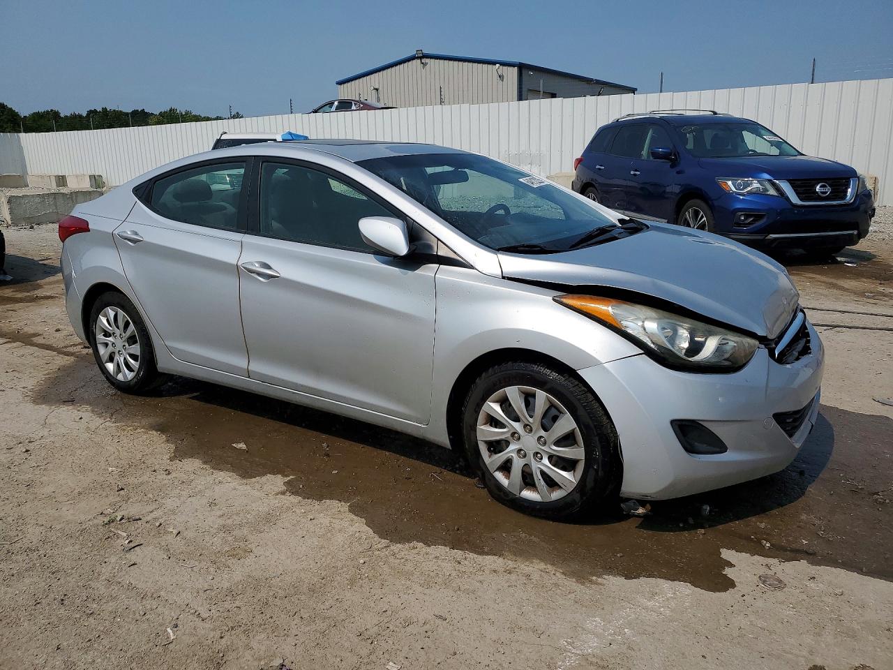 2012 Hyundai Elantra Gls Silver vin: 5NPDH4AE6CH076972