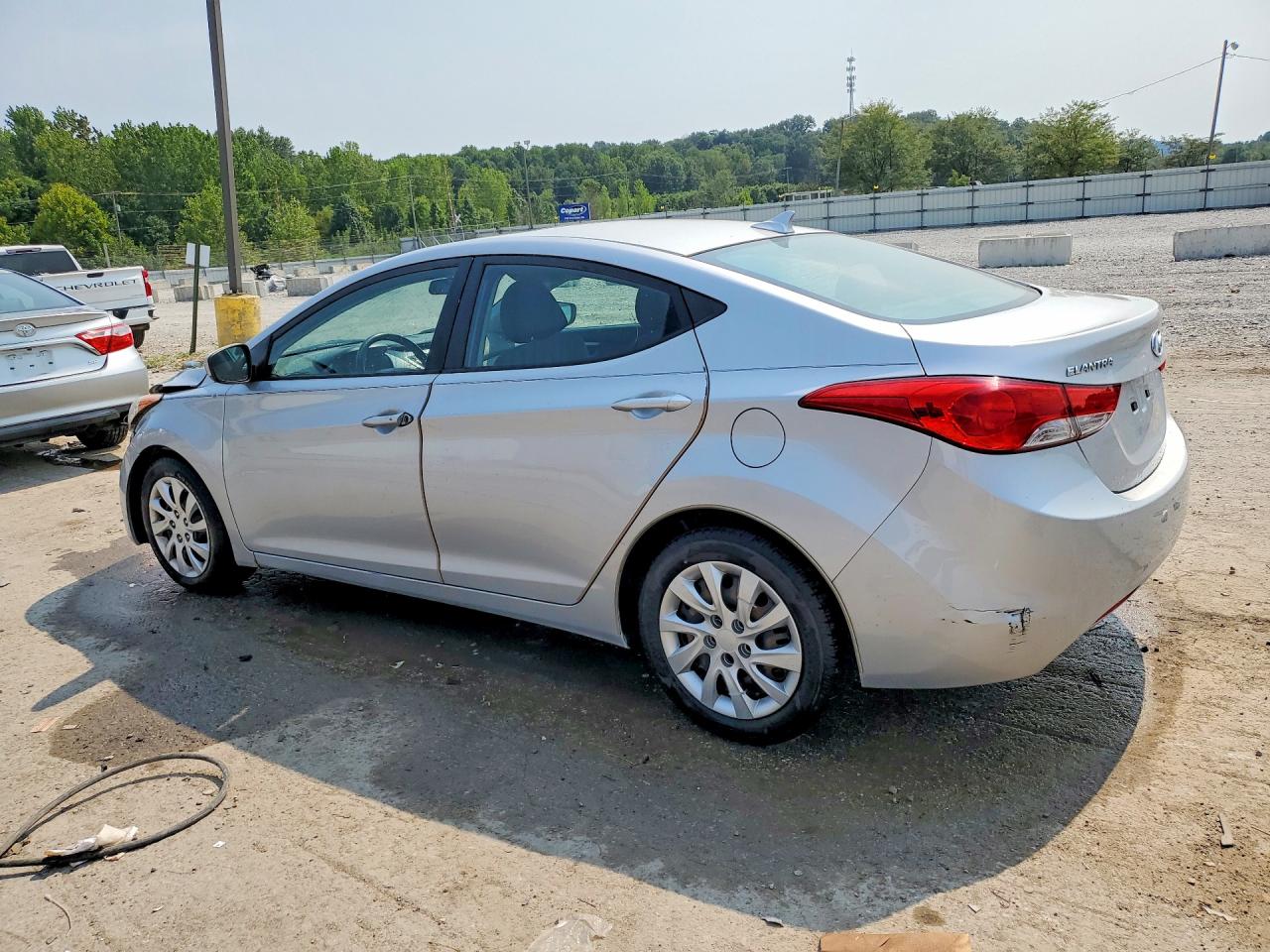 2012 Hyundai Elantra Gls Silver vin: 5NPDH4AE6CH076972
