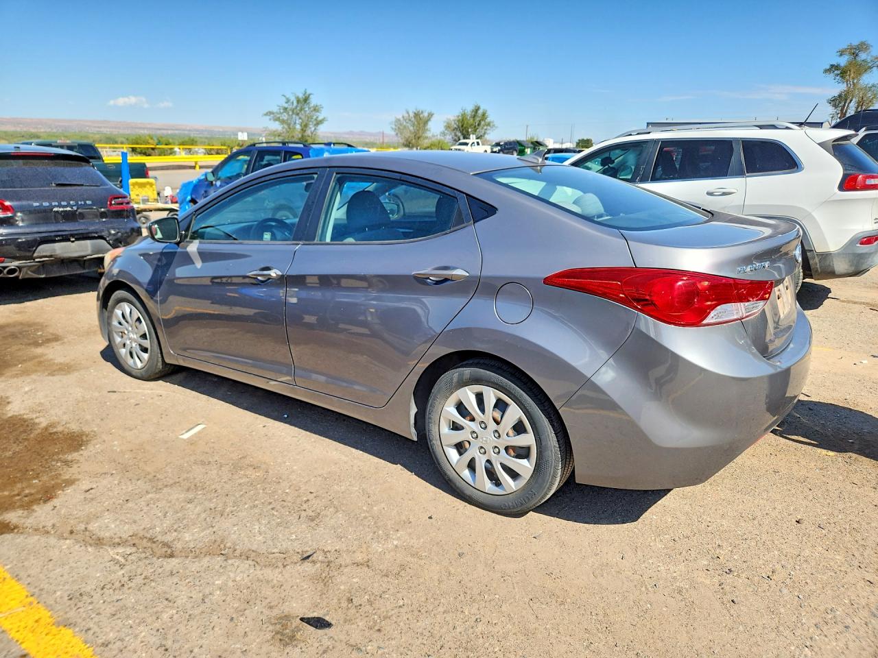 2012 Hyundai Elantra Gls Gray vin: 5NPDH4AE6CH084618
