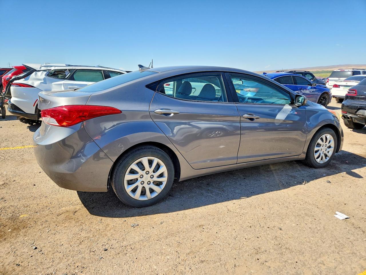 2012 Hyundai Elantra Gls Gray vin: 5NPDH4AE6CH084618