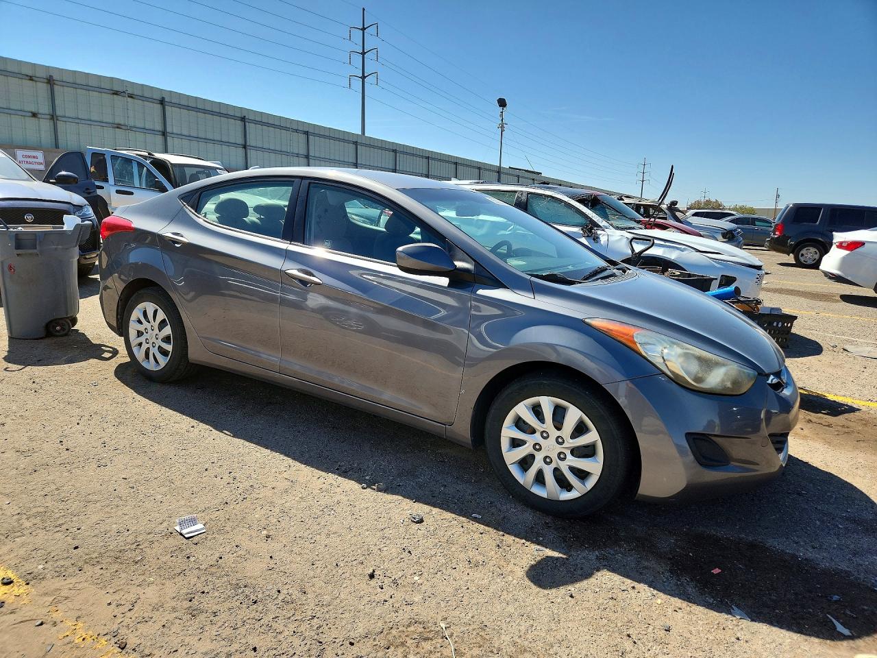 2012 Hyundai Elantra Gls Gray vin: 5NPDH4AE6CH084618