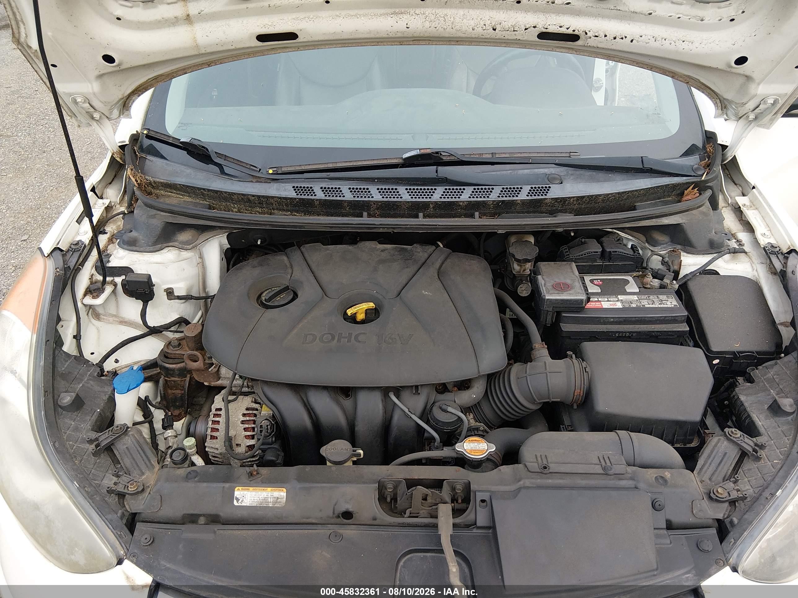 2012 Hyundai Elantra Limited Белый vin: 5NPDH4AE6CH091276