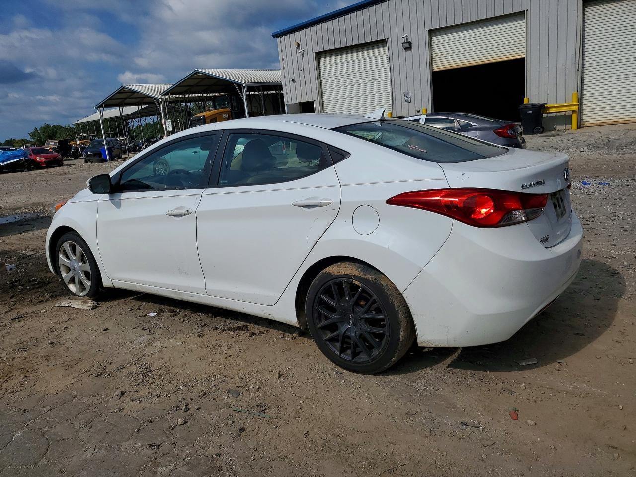 2012 Hyundai Elantra Limited White vin: 5NPDH4AE6CH092735
