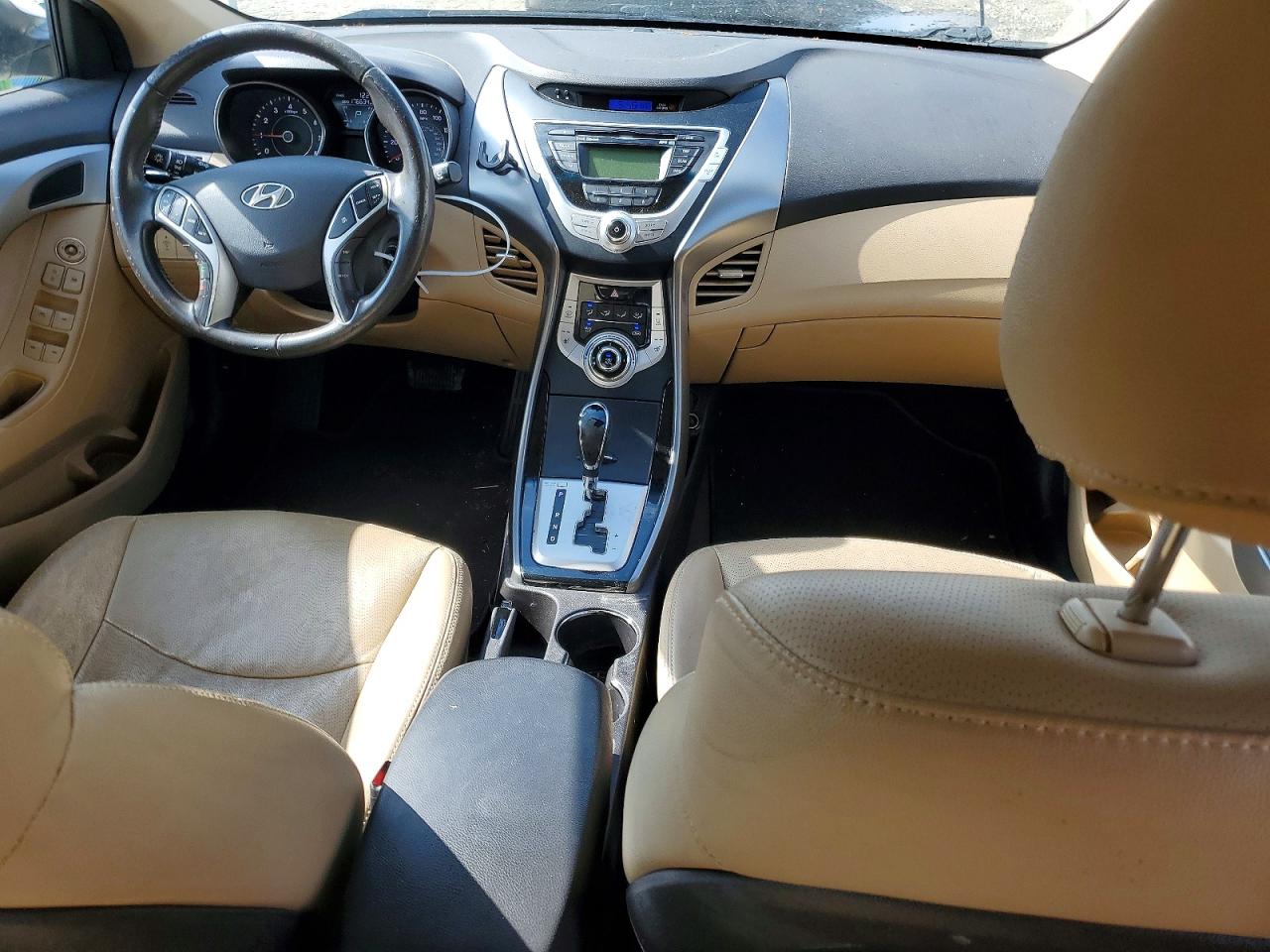 2012 Hyundai Elantra Limited White vin: 5NPDH4AE6CH092735