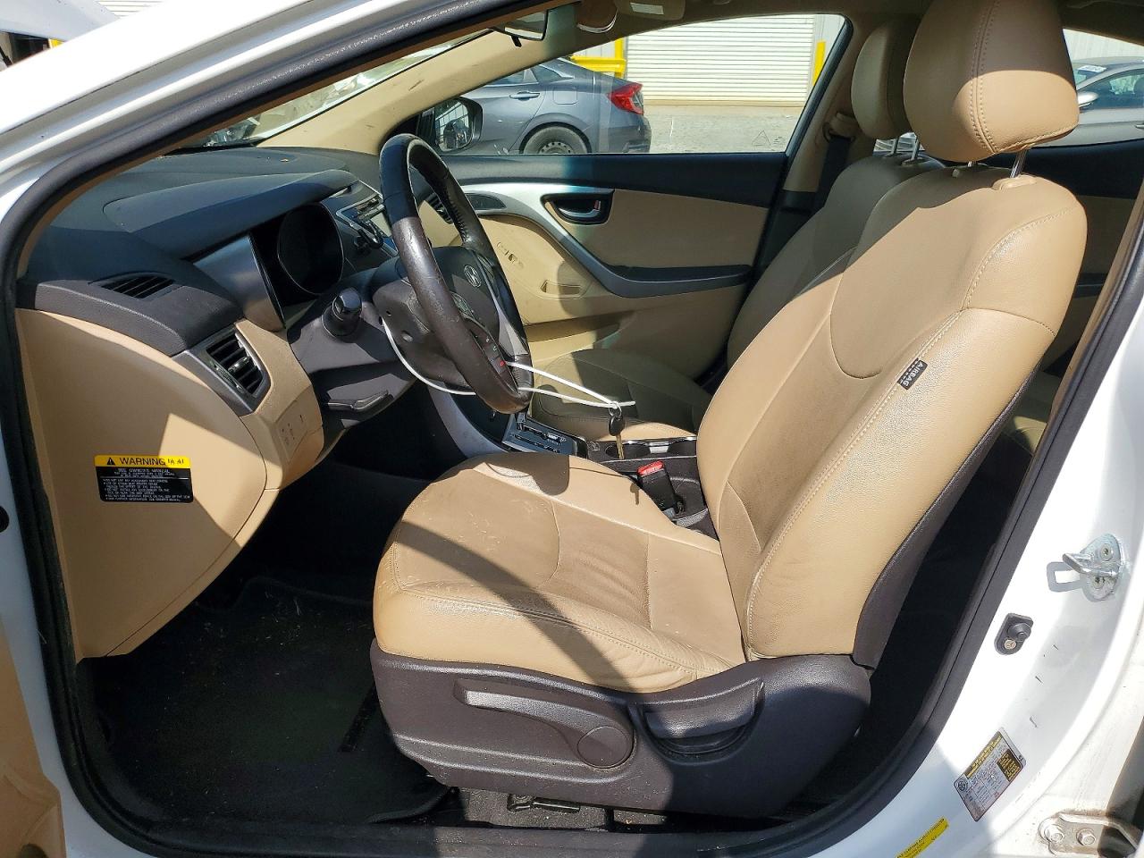 2012 Hyundai Elantra Limited White vin: 5NPDH4AE6CH092735
