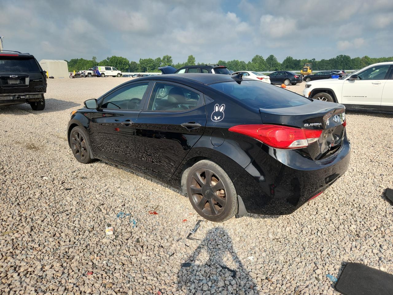 2012 Hyundai Elantra Limited Black vin: 5NPDH4AE6CH101787