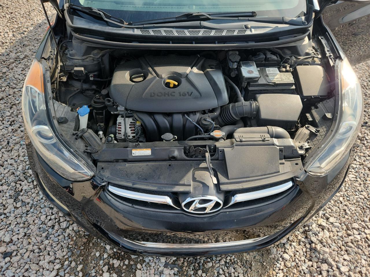 2012 Hyundai Elantra Limited Black vin: 5NPDH4AE6CH101787