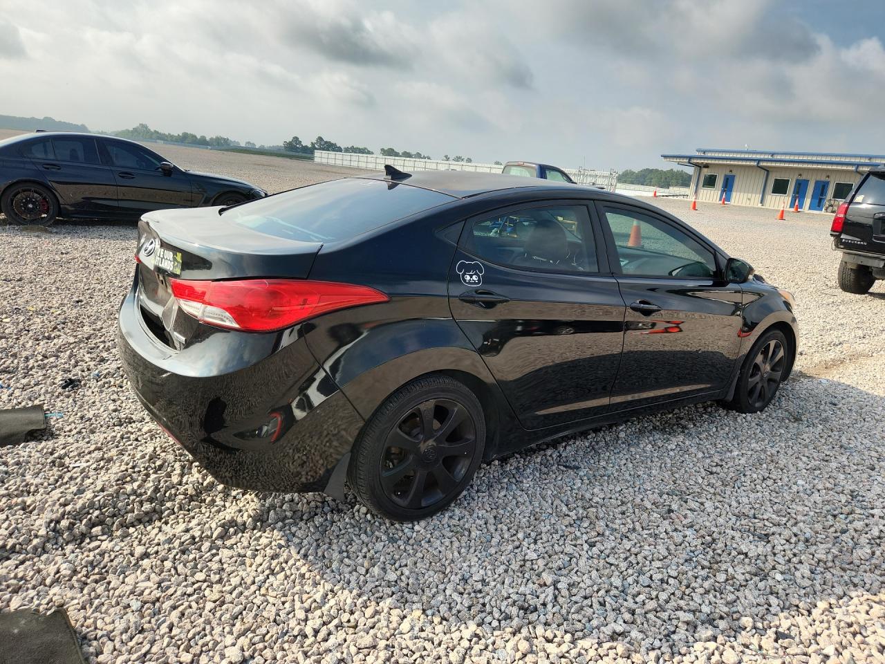2012 Hyundai Elantra Limited Black vin: 5NPDH4AE6CH101787