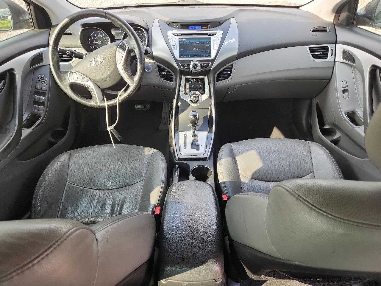 2012 Hyundai Elantra Limited Black vin: 5NPDH4AE6CH101787