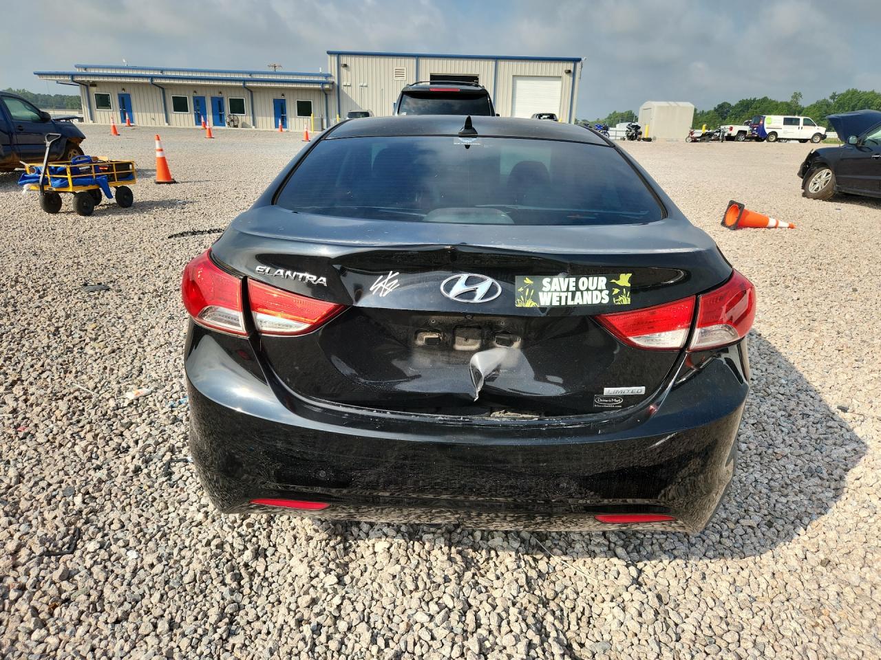 2012 Hyundai Elantra Limited Black vin: 5NPDH4AE6CH101787