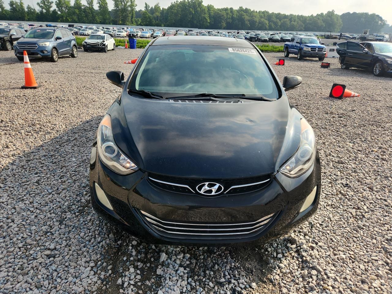 2012 Hyundai Elantra Limited Black vin: 5NPDH4AE6CH101787