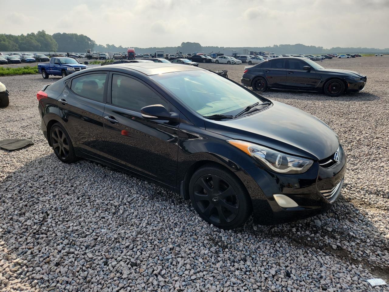 2012 Hyundai Elantra Limited Black vin: 5NPDH4AE6CH101787