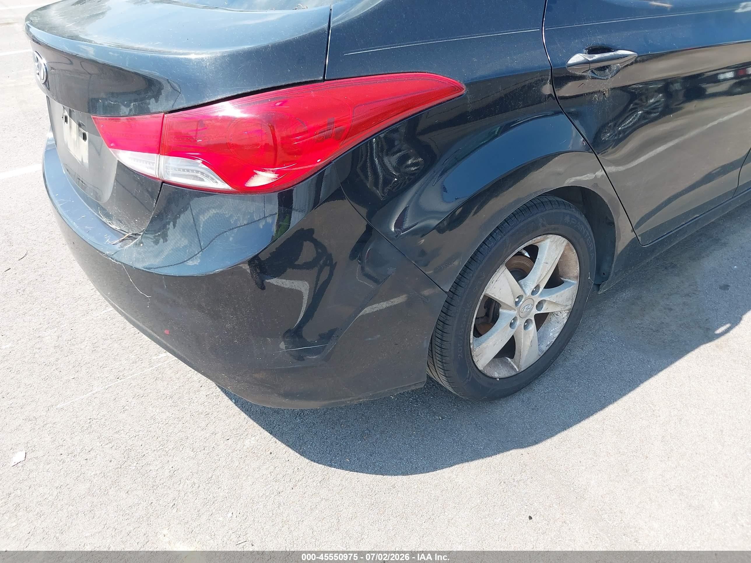 2012 Hyundai Elantra Gls Black vin: 5NPDH4AE6CH102308