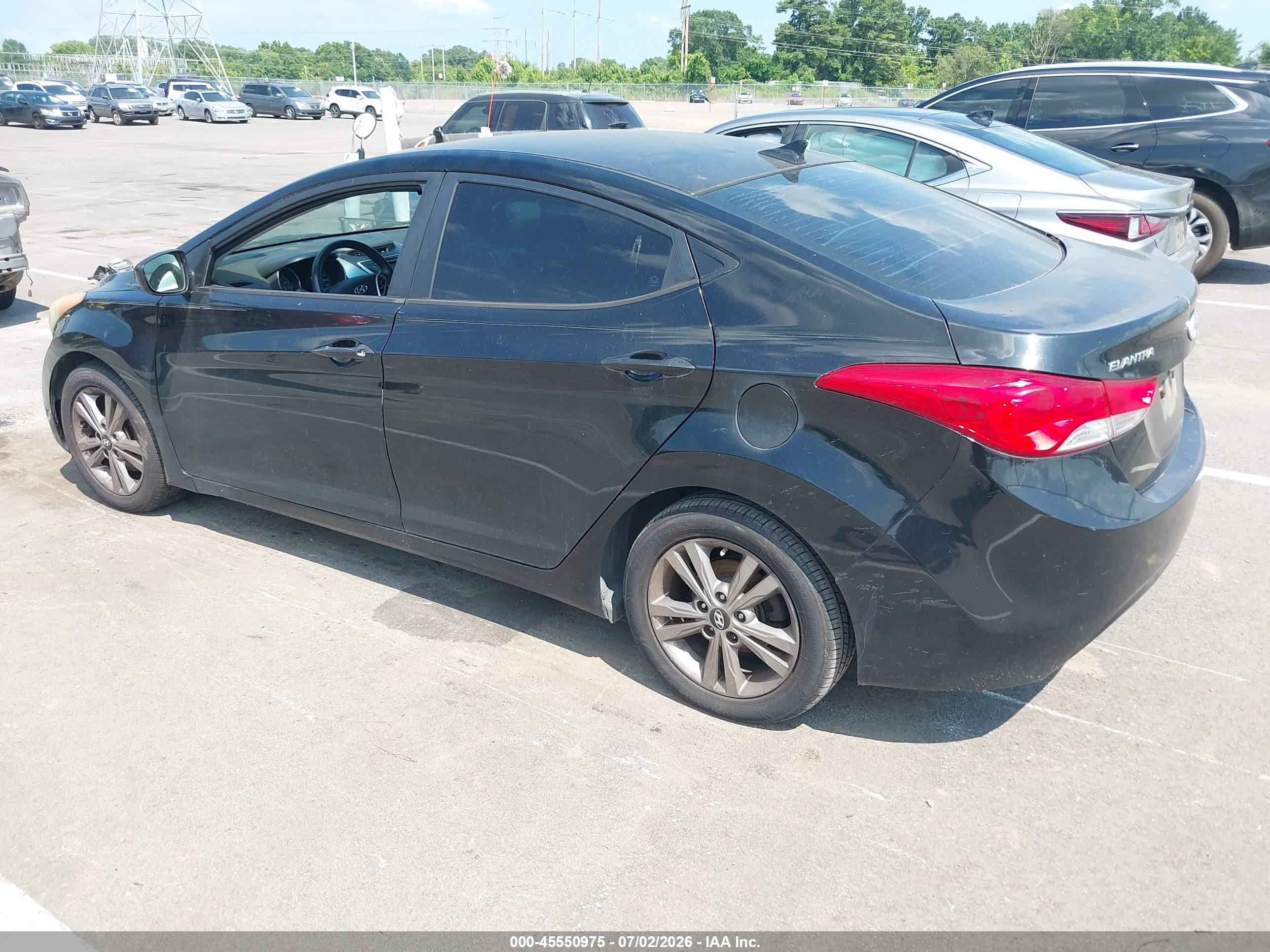 2012 Hyundai Elantra Gls Black vin: 5NPDH4AE6CH102308