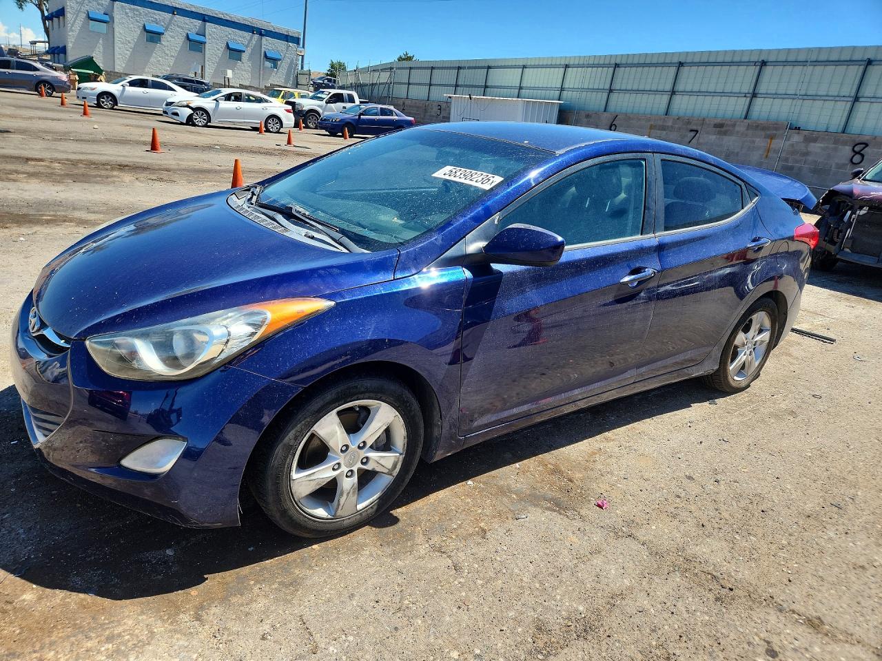 2012 Hyundai Elantra Gls Blue vin: 5NPDH4AE6CH105421