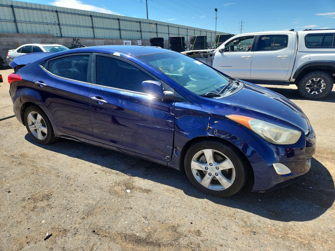 2012 Hyundai Elantra Gls Blue vin: 5NPDH4AE6CH105421